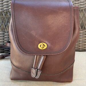Vintage Coach Large Daypack 9791 made in Costa Rica,
Mahogany